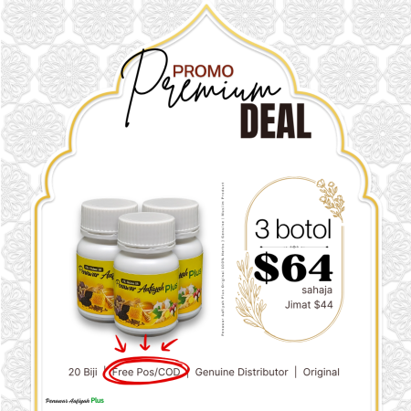 Promo PREMIUM Deal : 3 botol Penawar Aafiyah Plus